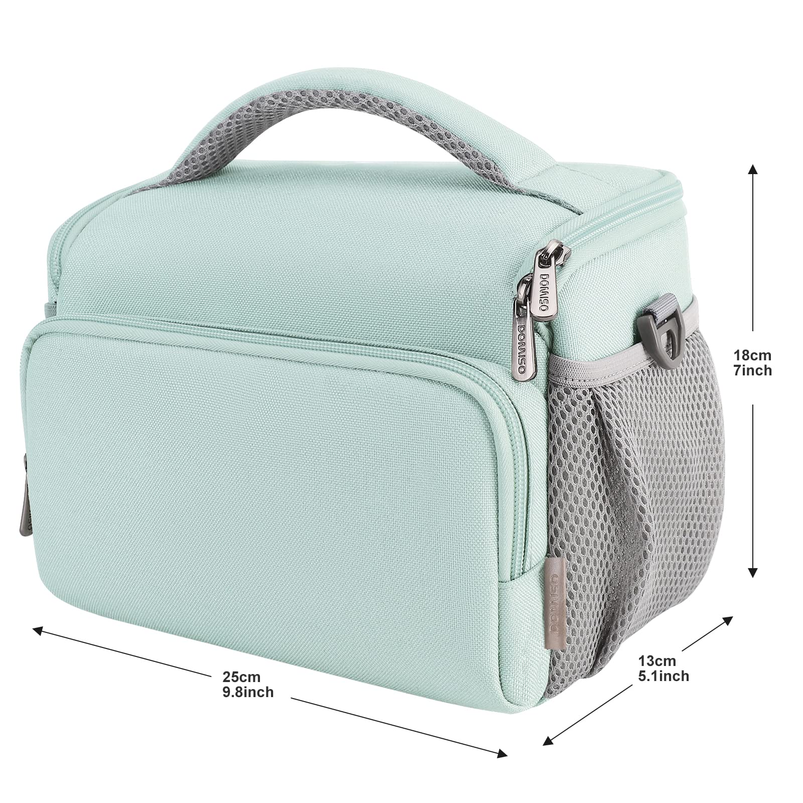 DOMISO DSLR Camera Bag borsa fotocamera verde menta impermeabile