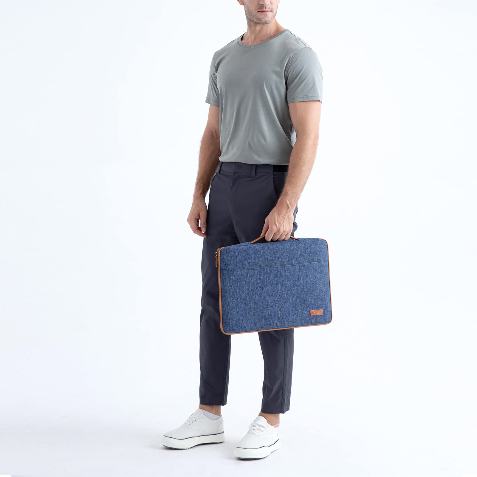 Domiso Laptop Sleeve 17,3 Pollici custodia laptop blu impermeabile