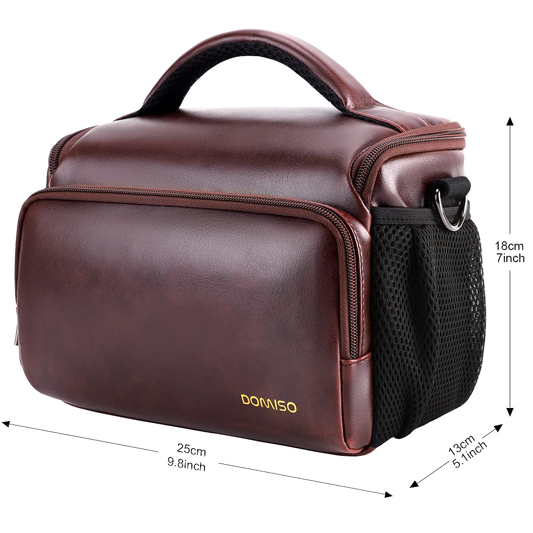 Domiso DSLR Camera Bag borsa fotocamera Reflex Vino resistente all'acqua