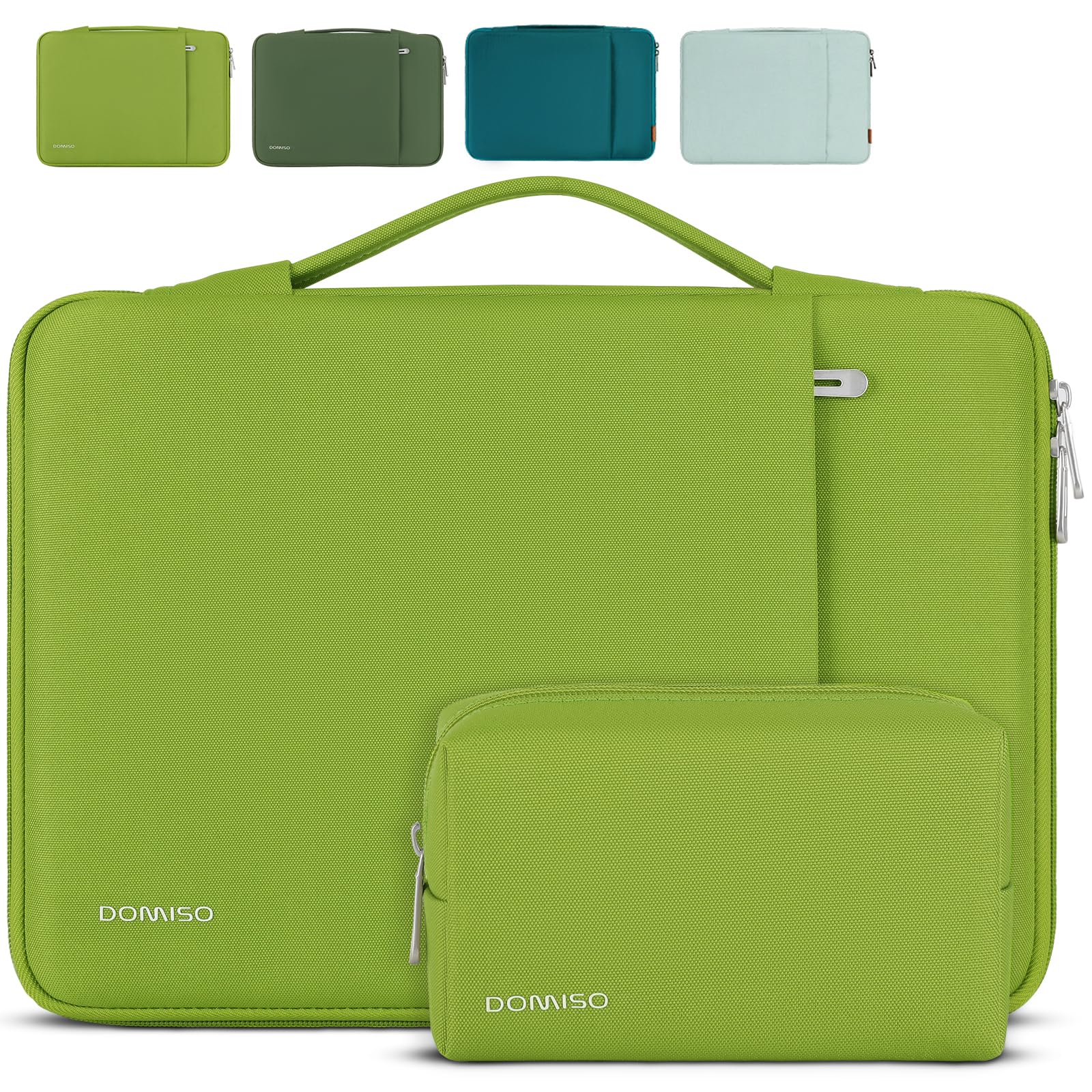 Domiso Laptop Sleeve 13,3 pollici custodia laptop verde erba impermeabile