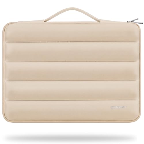 Domiso Laptop Sleeve 17,3 pollici custodia laptop beige impermeabile