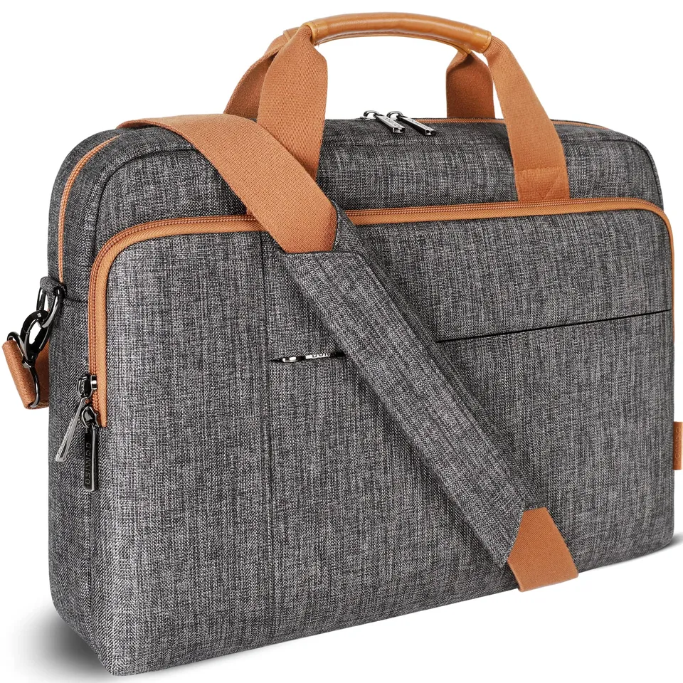 Domiso Laptop Briefcase 15,6 Pollici ventiquattrore laptop grigio scuro impermeabile