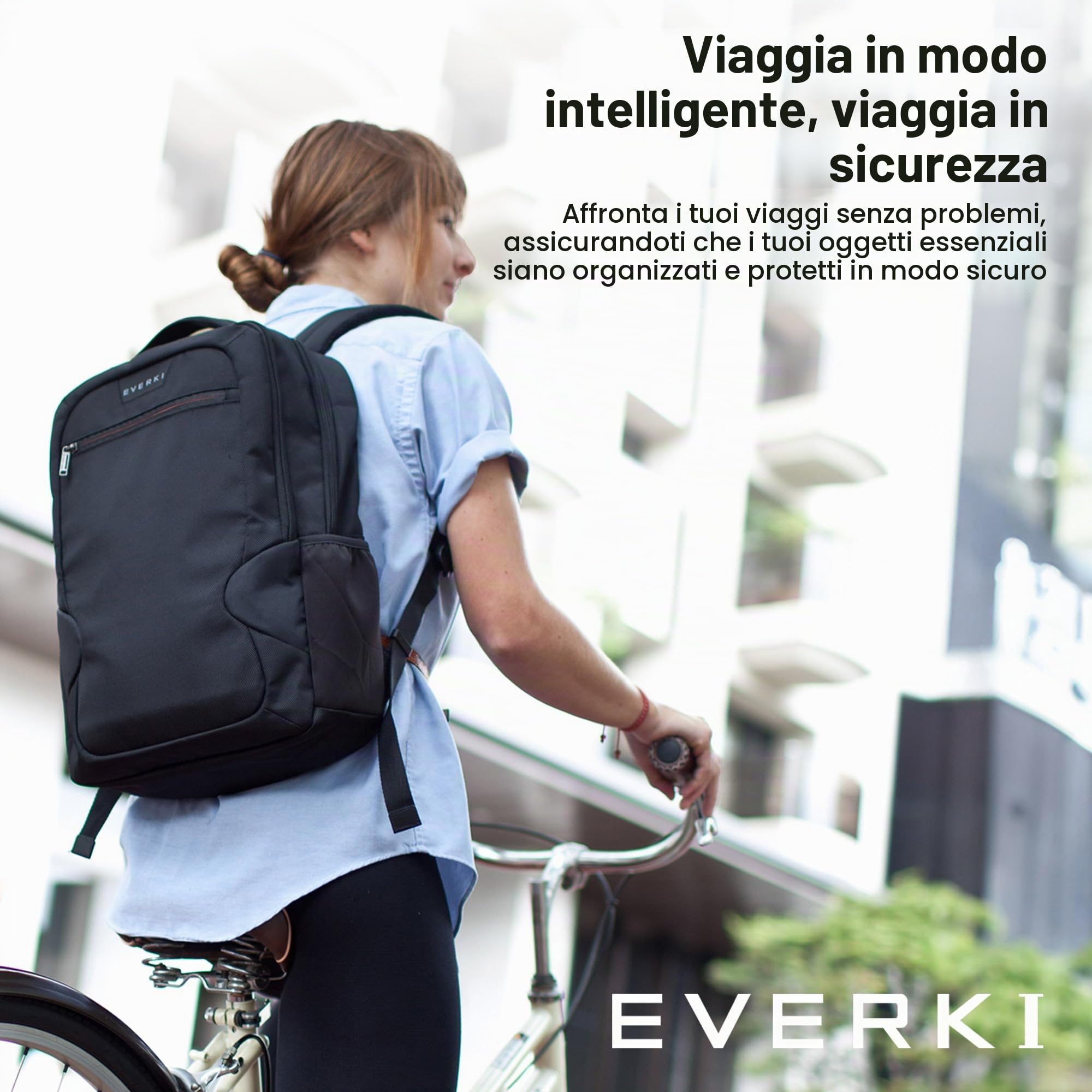 EVERKI Zaini per Portatile Studio Slim zaino 14 L laptop 15" idrorepellente