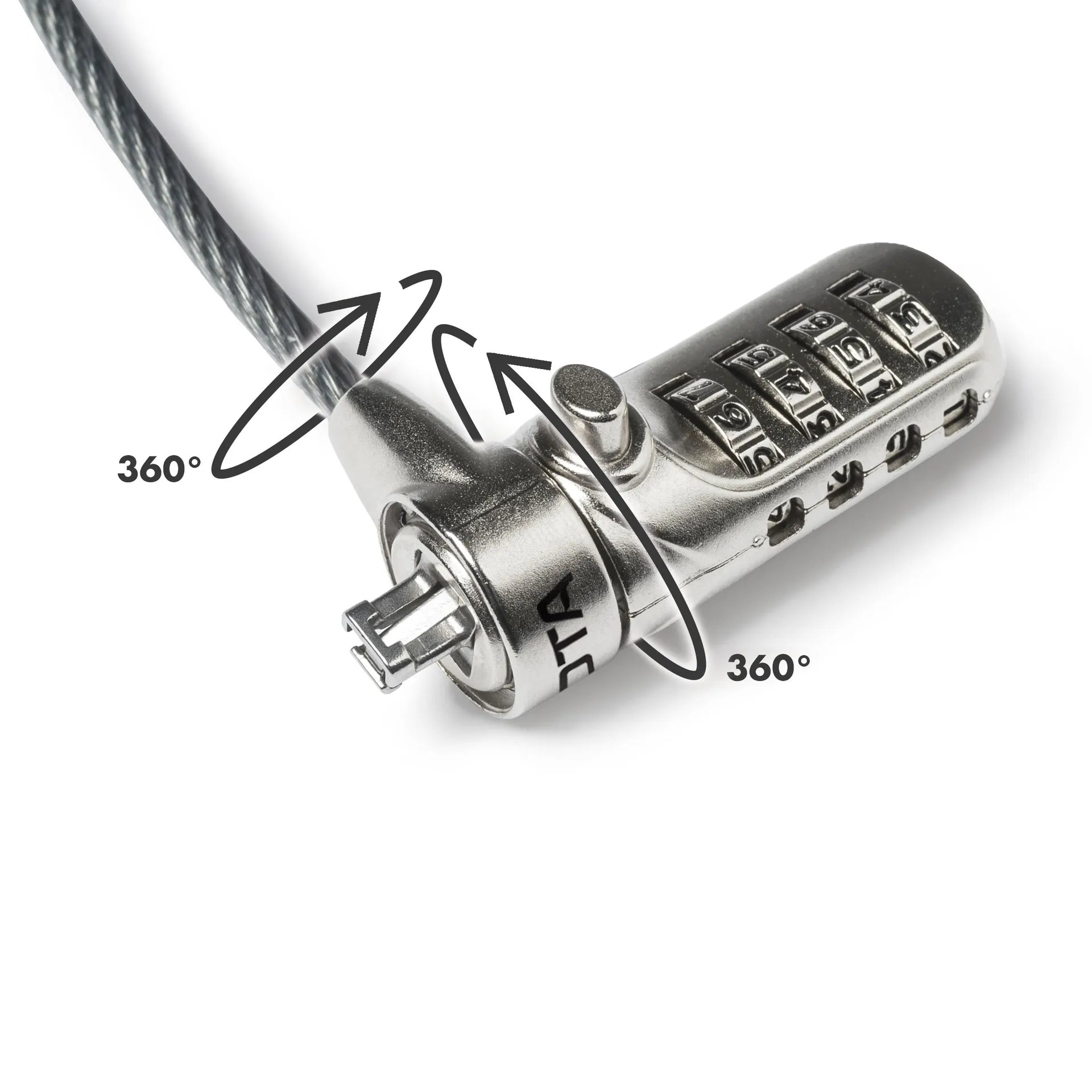 BASE XXO Security Locks T-Lock combination cavo antifurto 3x7 mm a combinazione