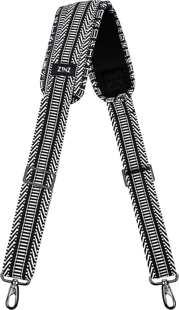ZINZ Shoulder Pads Cinturino Regolabile con Imbottitura Fissa Spessa tracolla nera