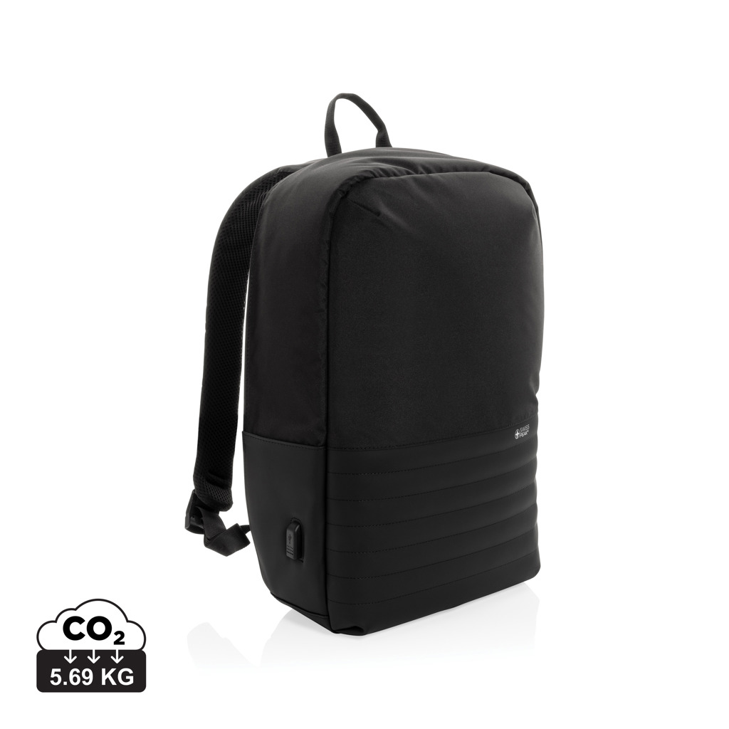 Swiss Peak Zaini zaino porta PC antitaccheggio 15,6″ AWARE™ RFID nero