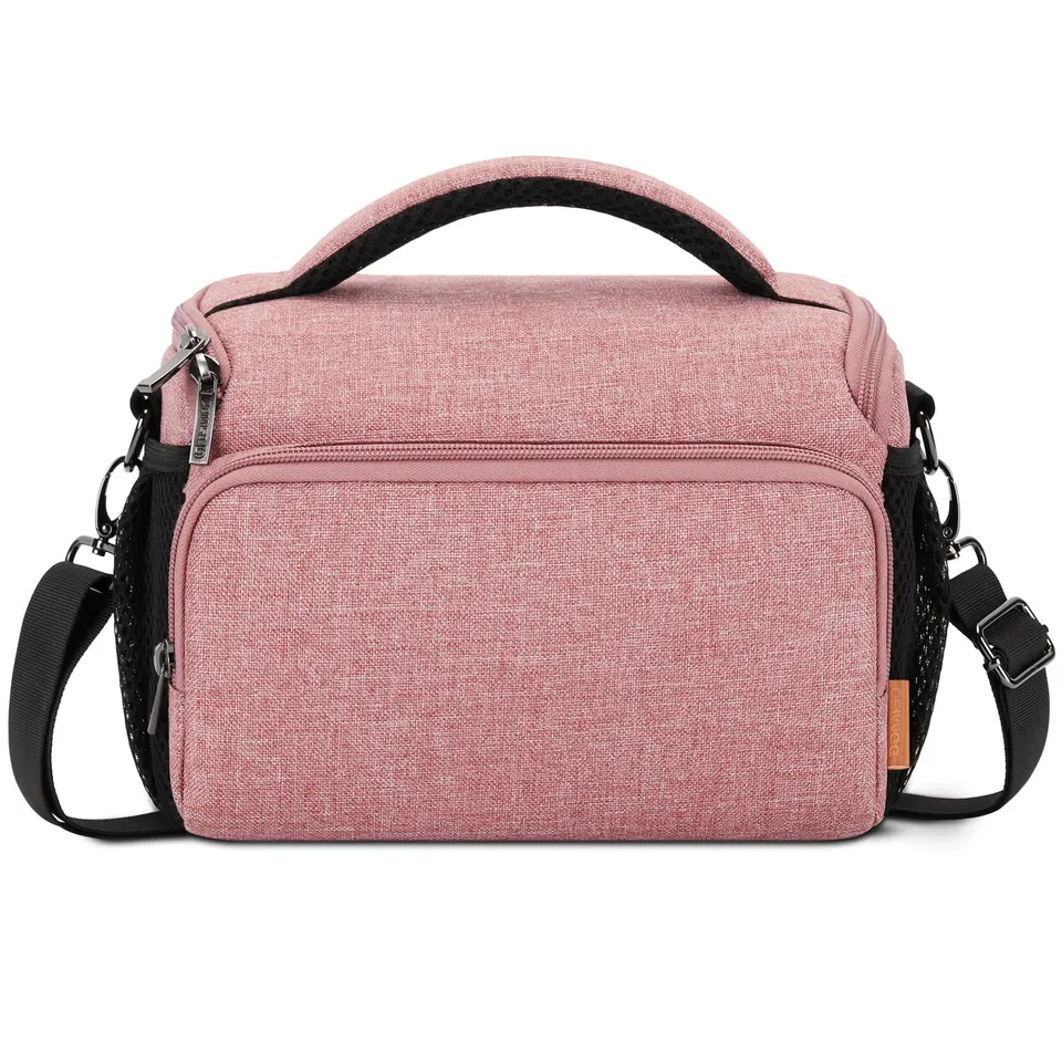 Domiso DSLR Camera Bag Borsa per fotocamera Rosa antiurto