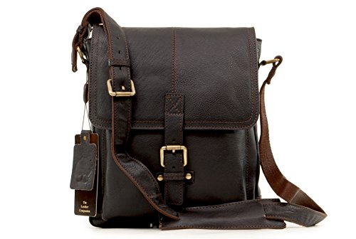 Ashwood Benjamin borsa messenger in pelle full grain