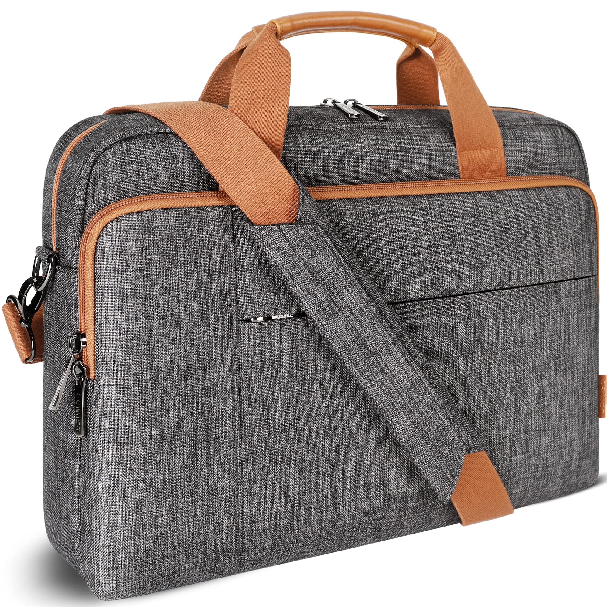 Domiso Laptop Briefcase 15,6 Pollici ventiquattrore laptop grigio scuro impermeabile