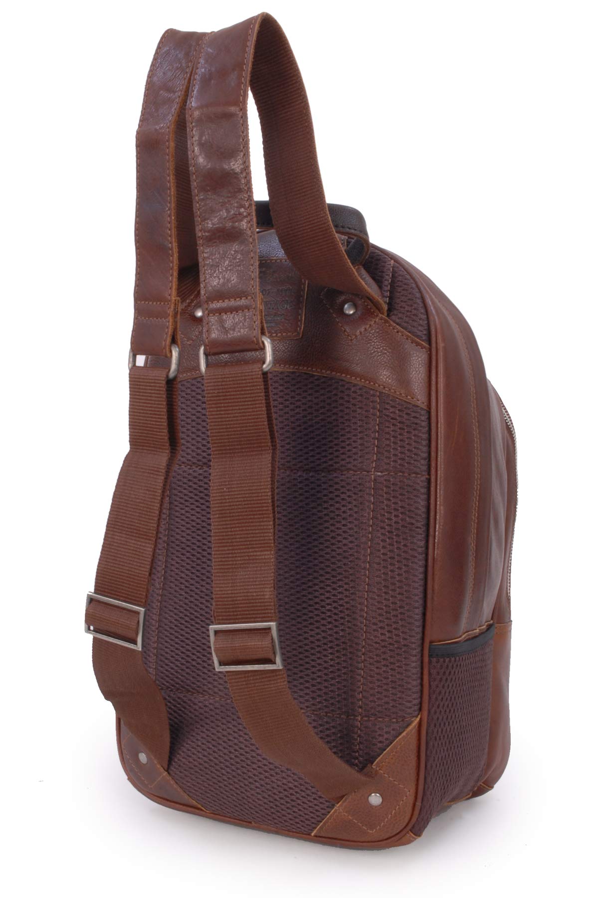 Ashwood Rucksacks 4555 zaino marrone chiaro in pelle con porta tablet