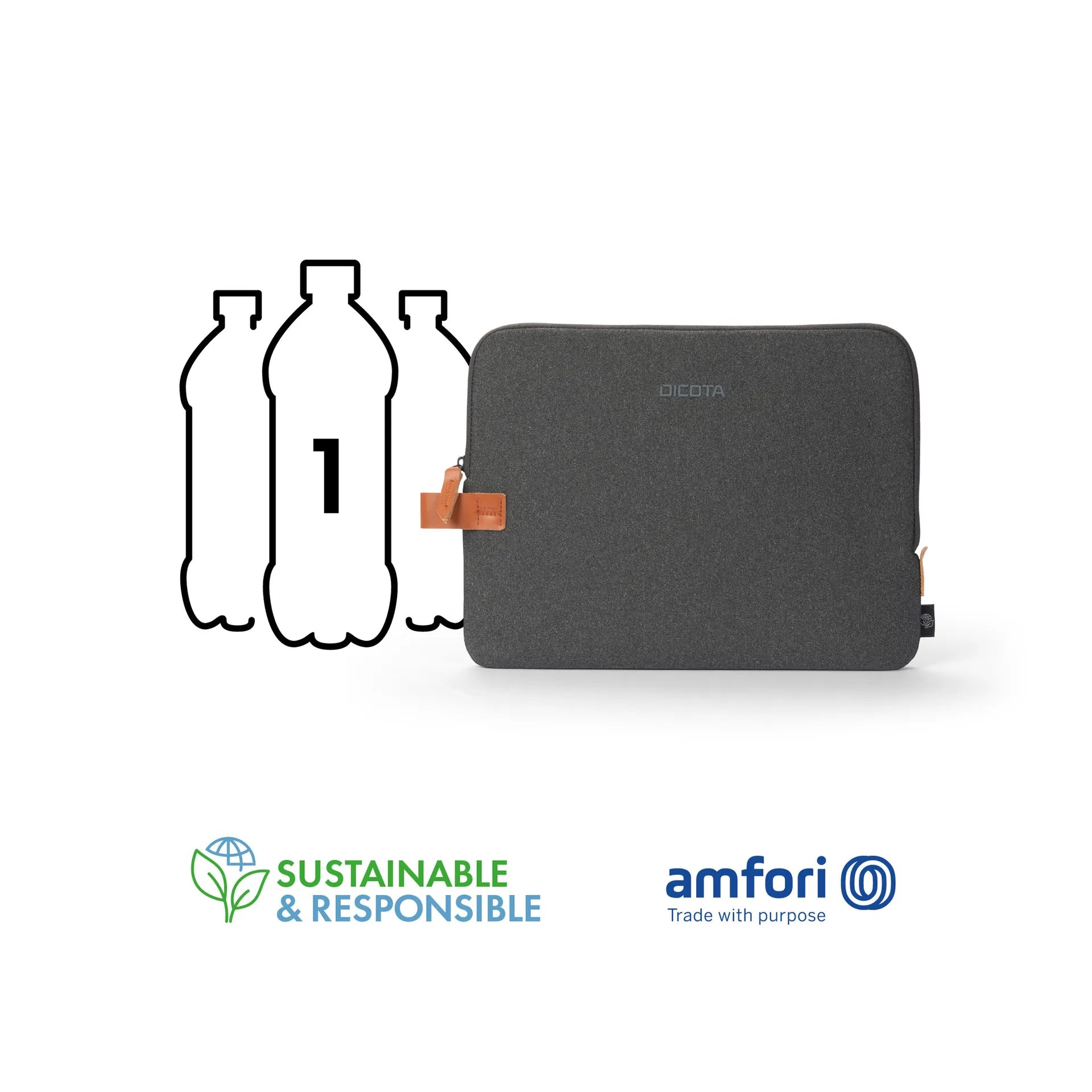 BASE XXO Sleeves Skin URBAN 15 custodia laptop 15 antracite idrorepellente