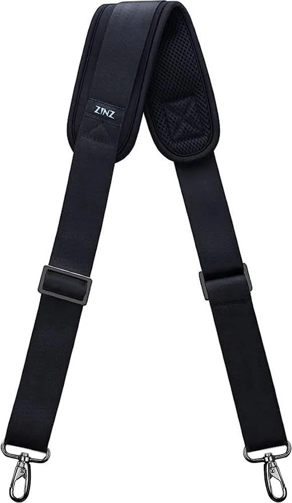 ZINZ Shoulder Pads Cinturino Regolabile con Imbottitura Fissa Spessa tracolla nera