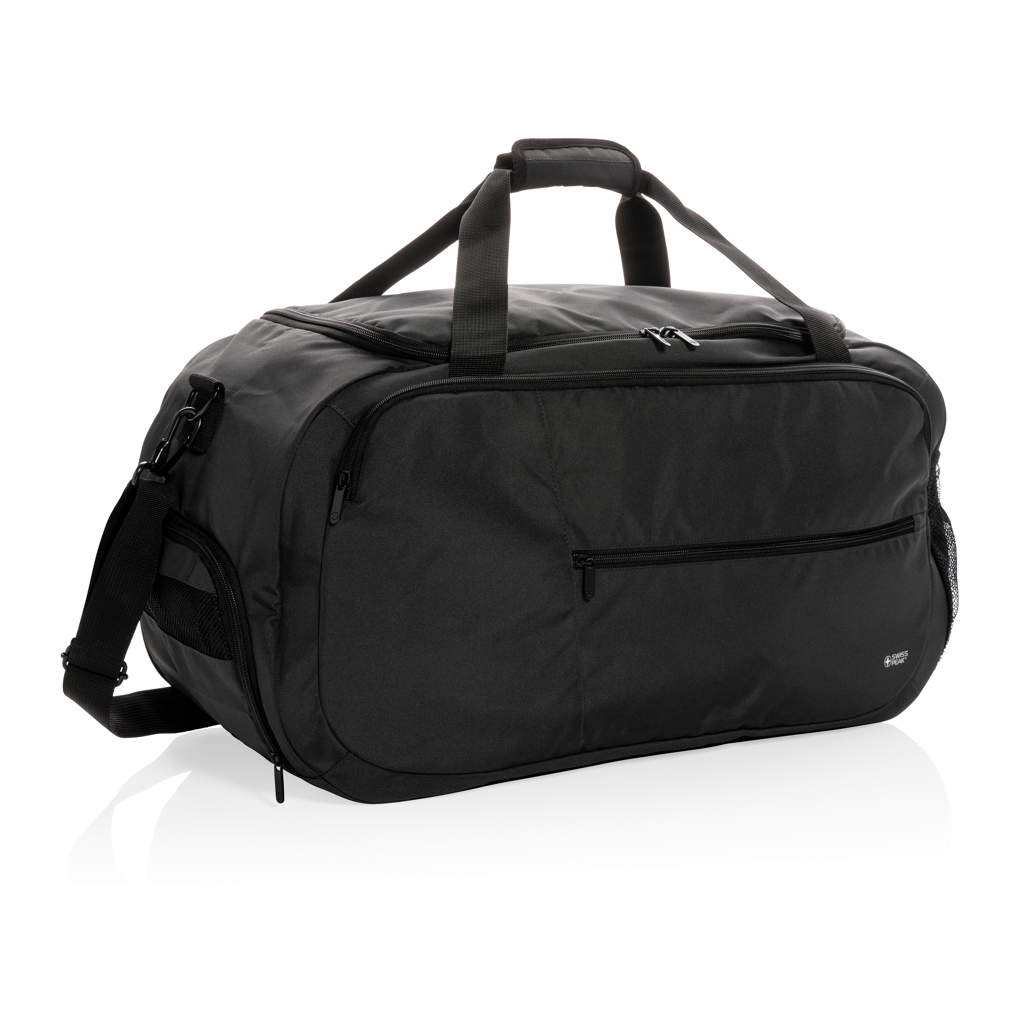 Swiss Peak Borse weekend Borsa sport in rPET AWARE™ borsone nero 31,5 bottiglie