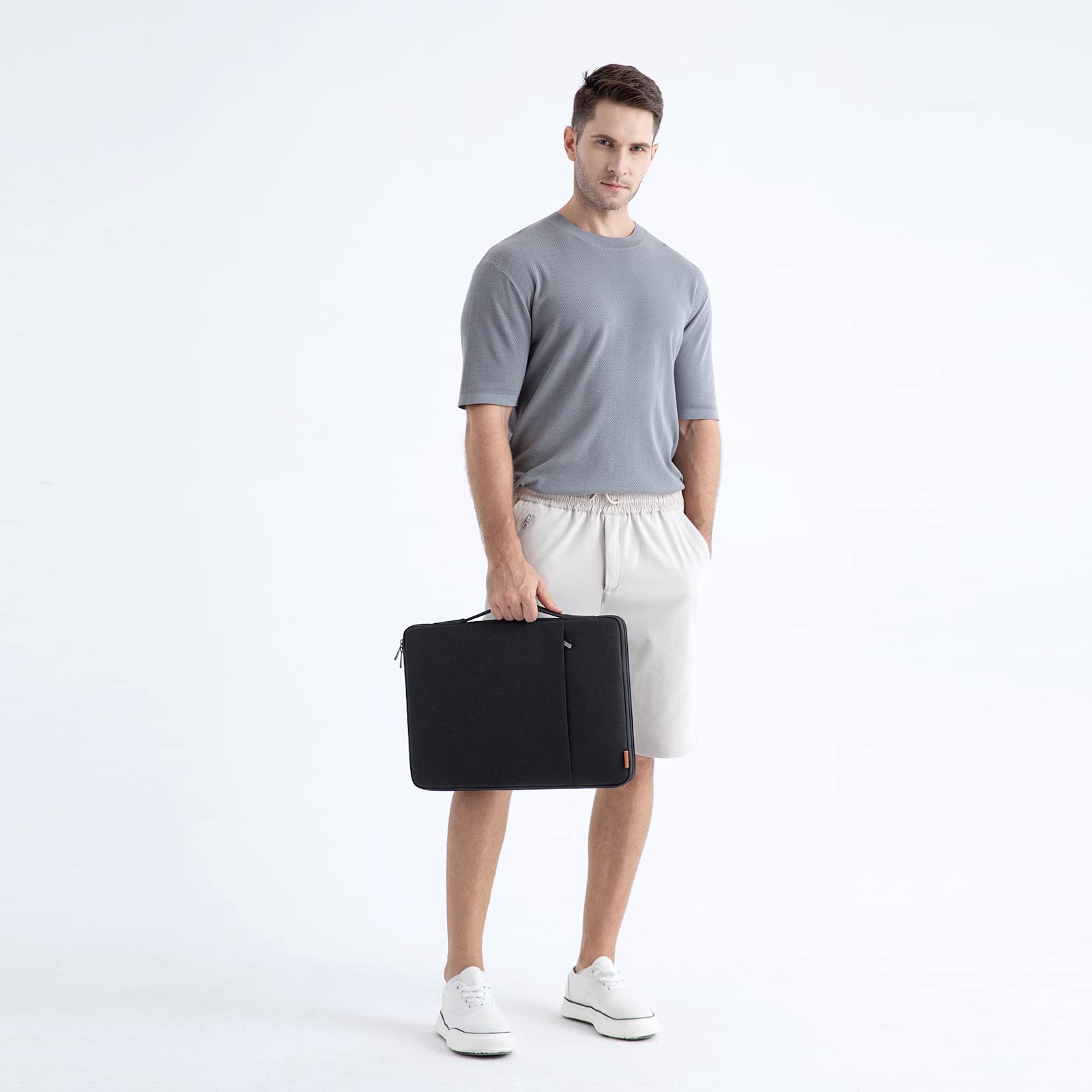 Domiso Laptop Sleeve 17,3 Pollici custodia laptop nera impermeabile