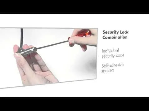BASE XXO Security Locks T-Lock combination cavo antifurto 3x7 mm a combinazione