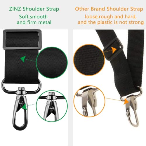 ZINZ Shoulder Pads tracolla universale nera 147,3 cm imbottita