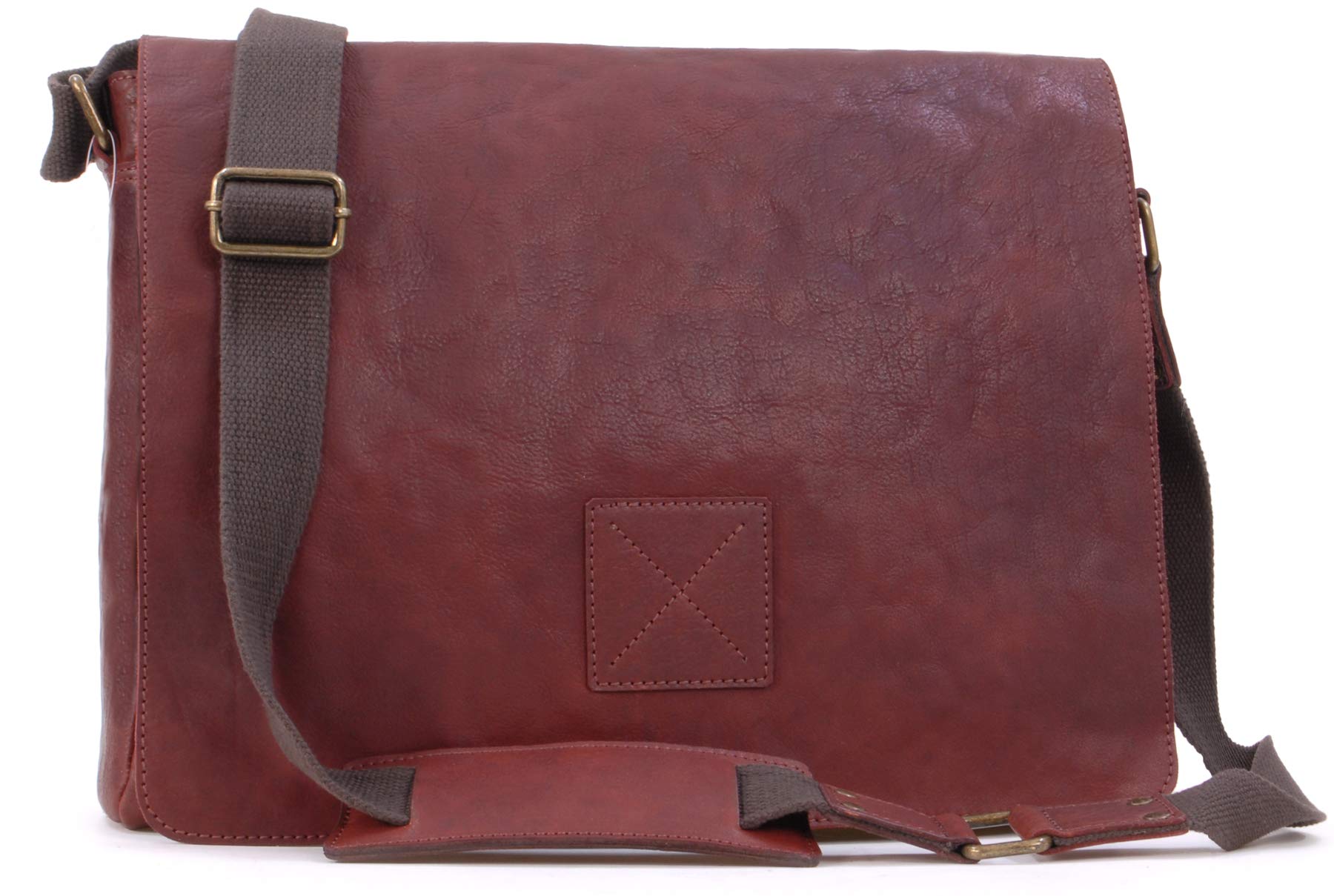 Ashwood Man Bags & Briefcases Pedro borsa messenger pelle Cognac capiente