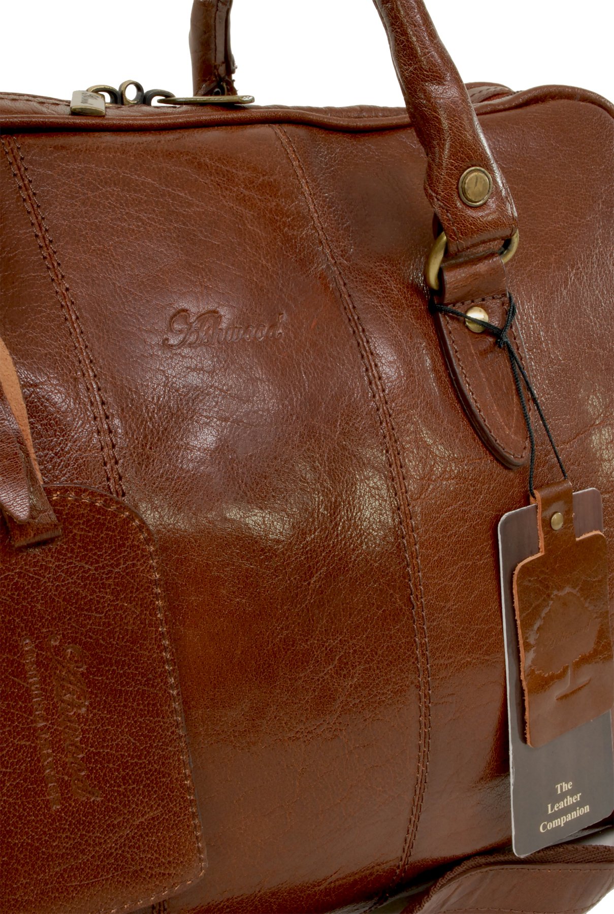 Ashwood Holdalls Harry borsone da viaggio in pelle castagna