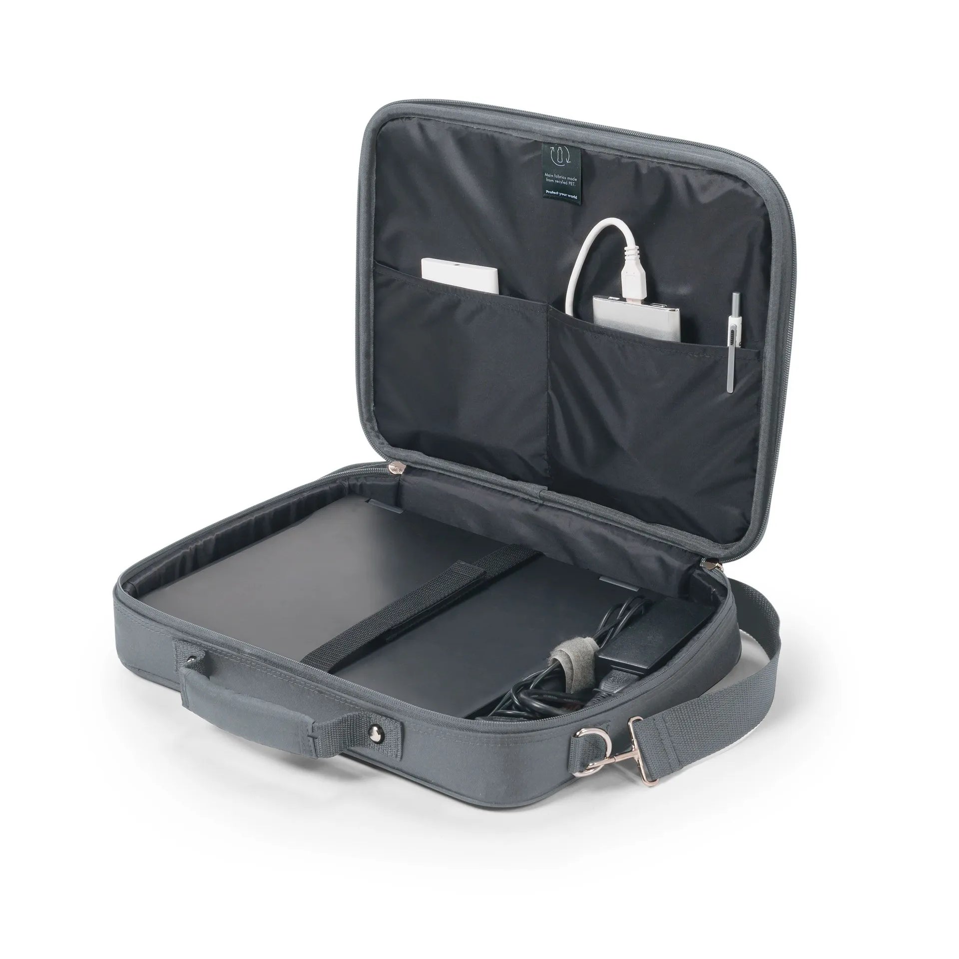 BASE XXO Laptop Bags Eco Multi BASE 14-16 Grey borsa laptop grigia riciclata