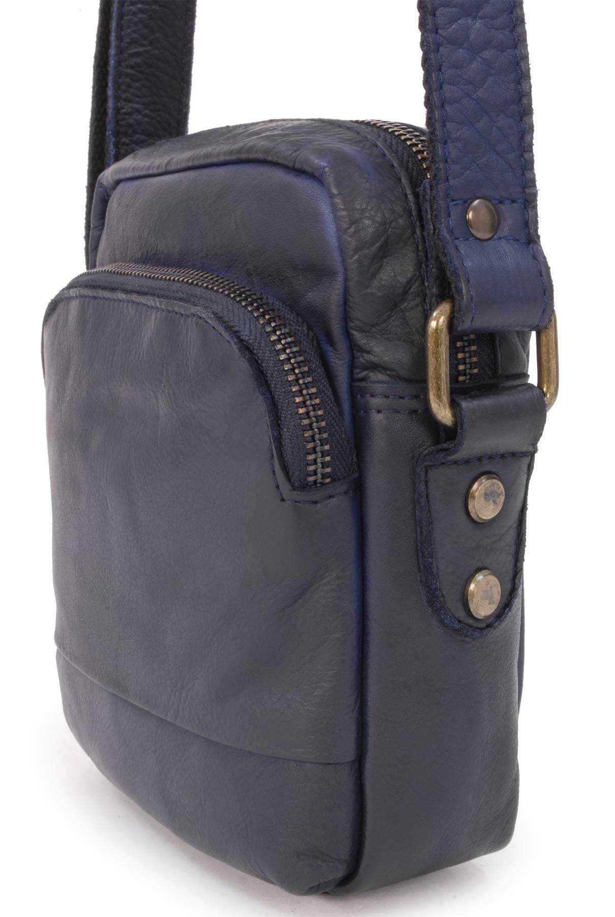 Ashwood Vera Pelle Vintage F-81 borsa a tracolla piccola in pelle