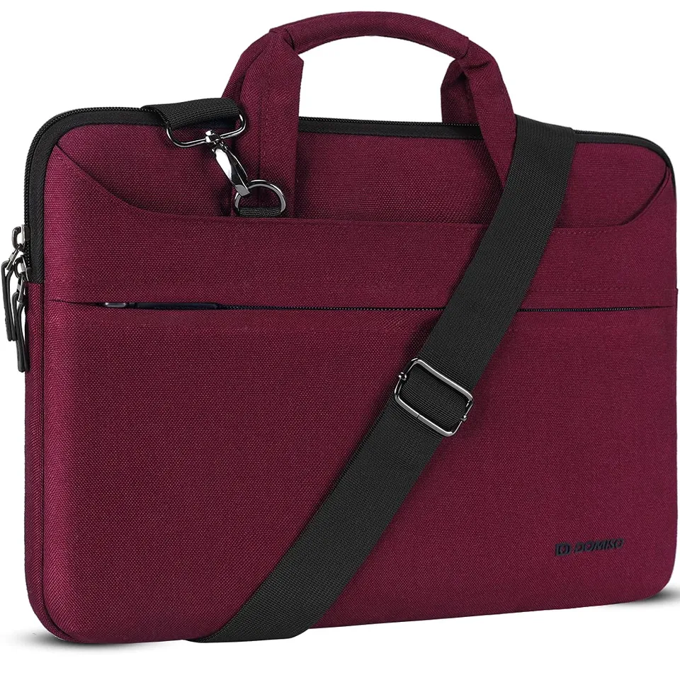 Domiso Laptop Briefcase 17,3 Pollici borsa laptop fucsia impermeabile