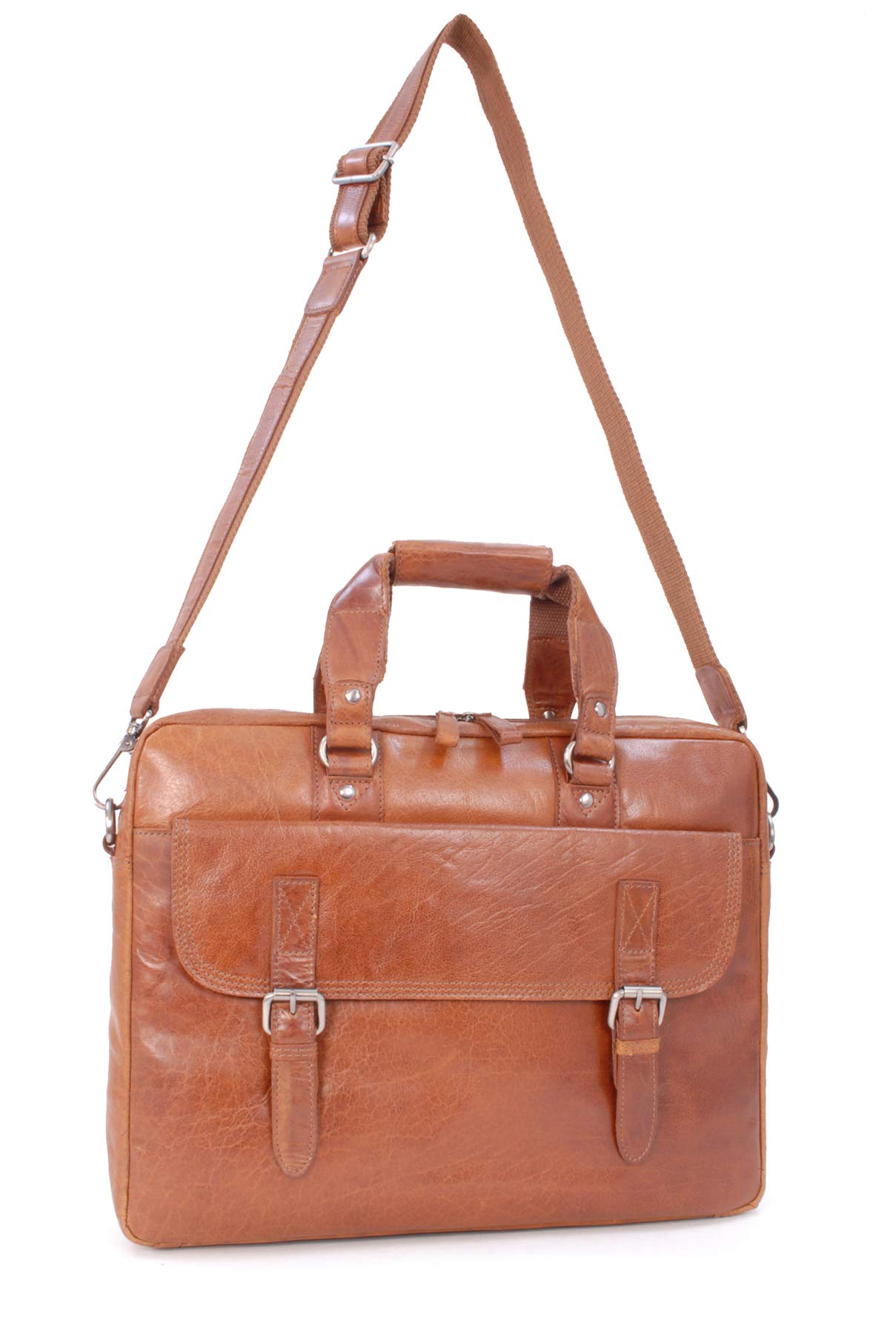 Ashwood Man Bags & Briefcases Vera Pelle Vintage F-83 borsa laptop miele marrone