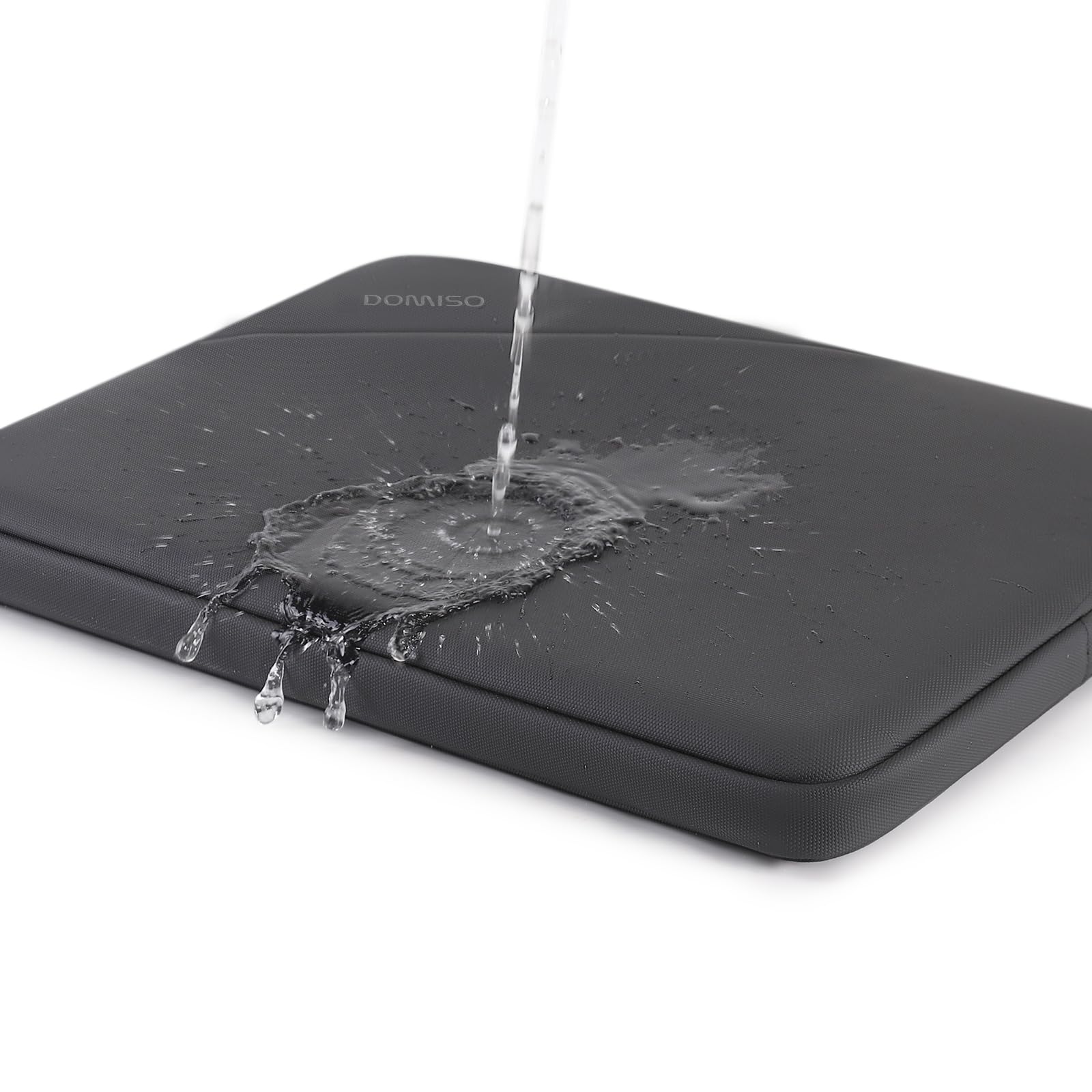 Domiso Laptop Sleeve 17,3 pollici custodia laptop nera impermeabile