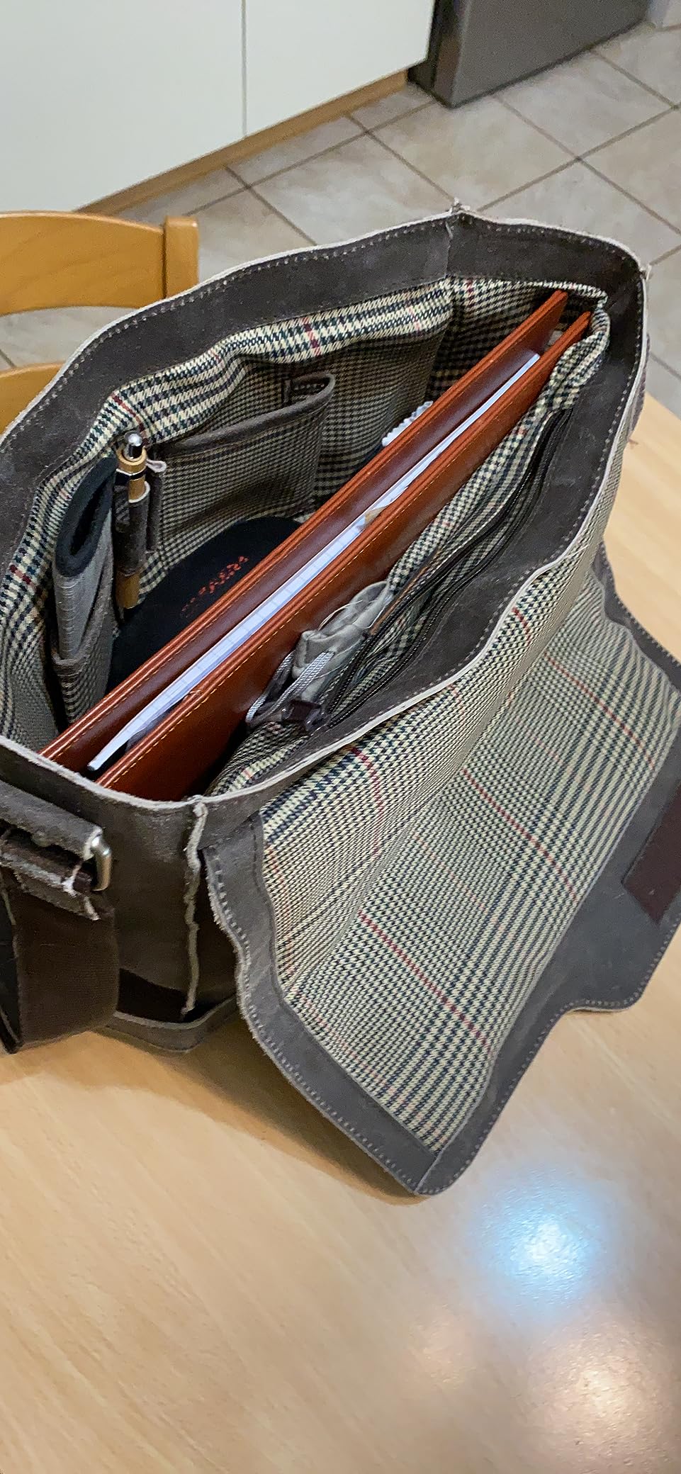 Ashwood Borse uomo e cartelle 8353 borsa a tracolla marrone in pelle