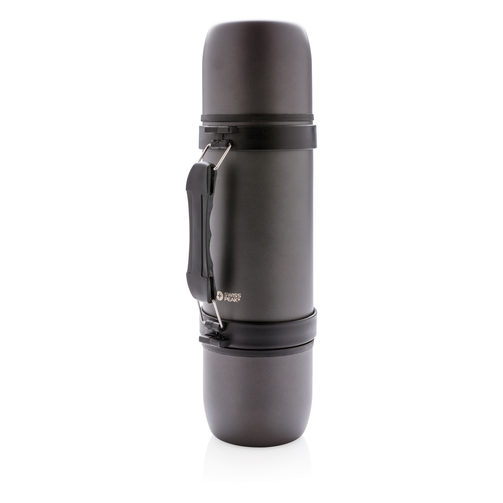 Swiss Peak Articoli per bevande Termos con 2 tazze termos 700 ml grigio