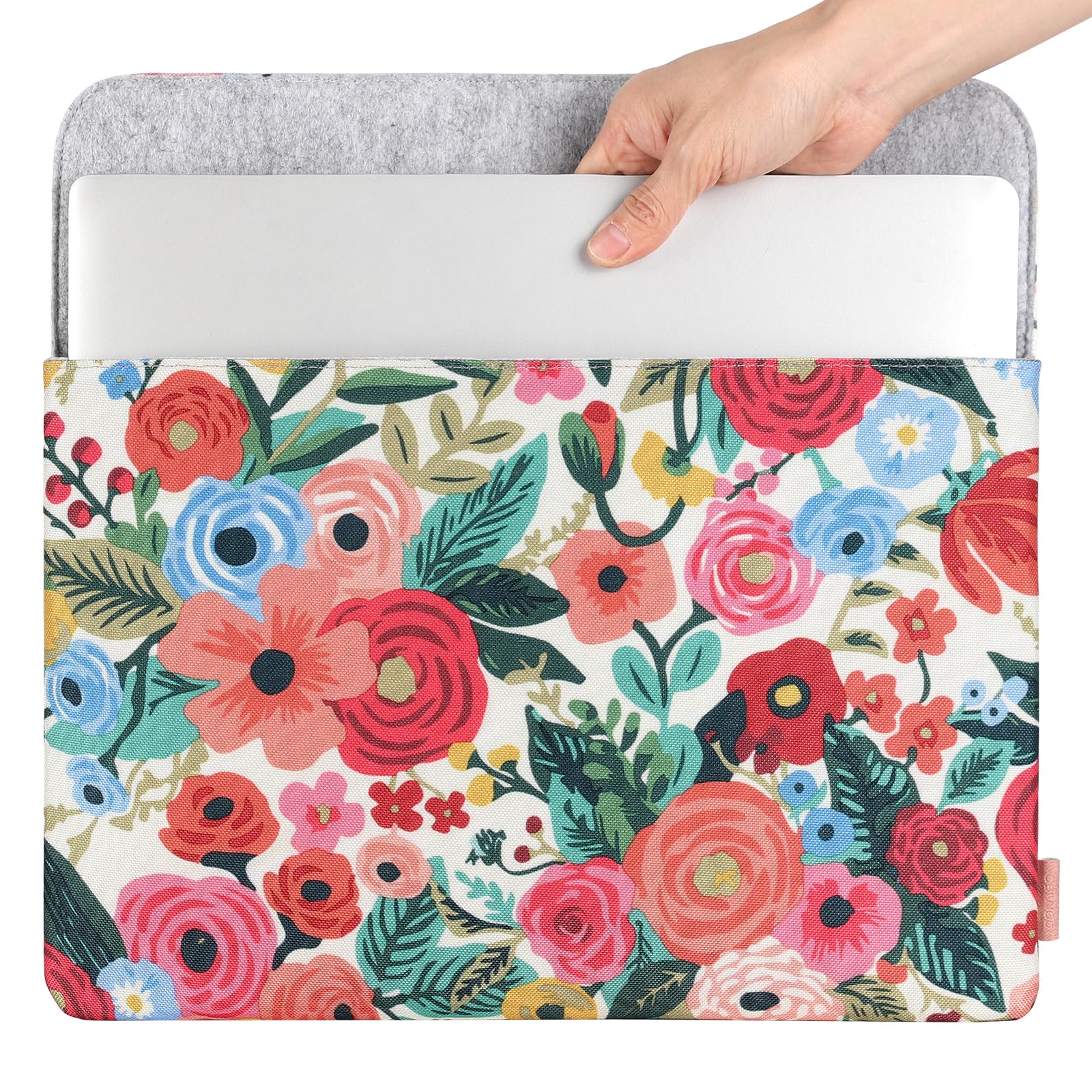 Domiso Laptop Sleeve 17,3 pollici custodia laptop rosa impermeabile