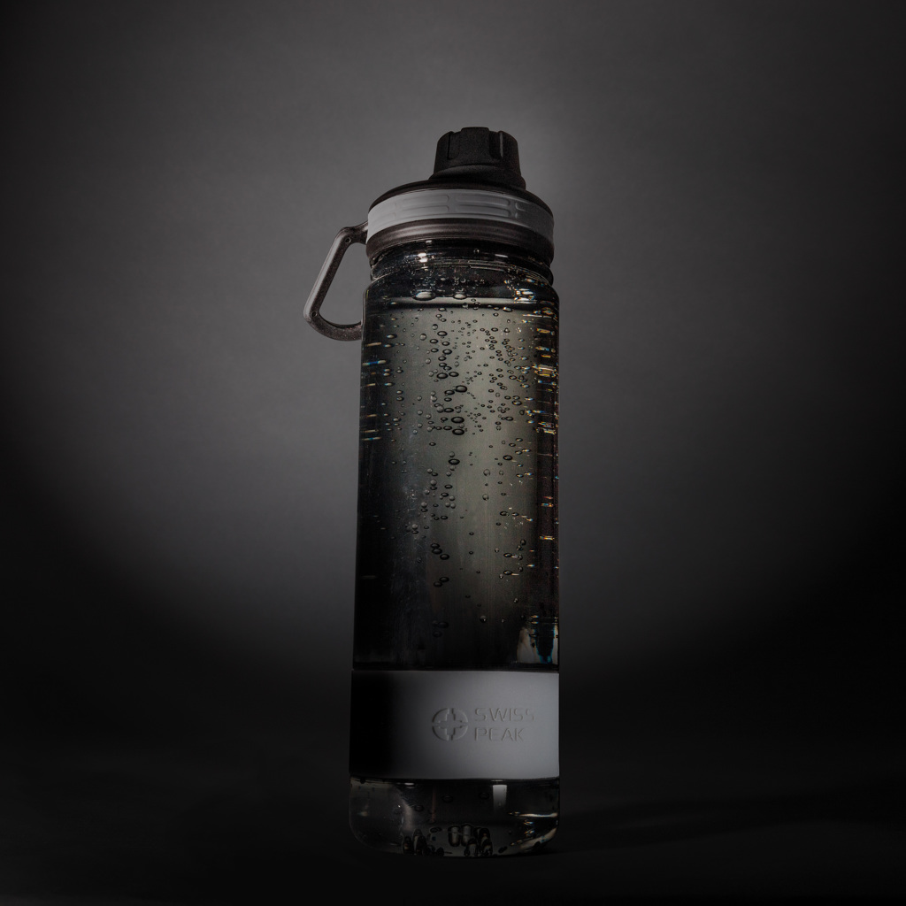 Swiss Peak Articoli per bevande Bottiglia in tritan grigia 750 ml ermetica