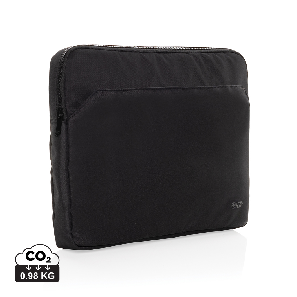 Swiss Peak Borse porta PC Essential custodia laptop 15,6″ nero rPET