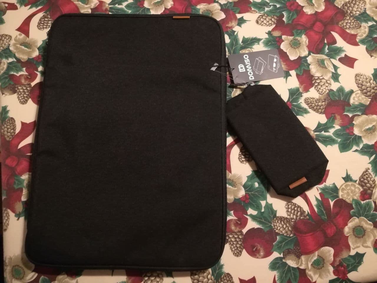 Domiso Laptop Sleeve 17,3 Pollici custodia laptop nera impermeabile