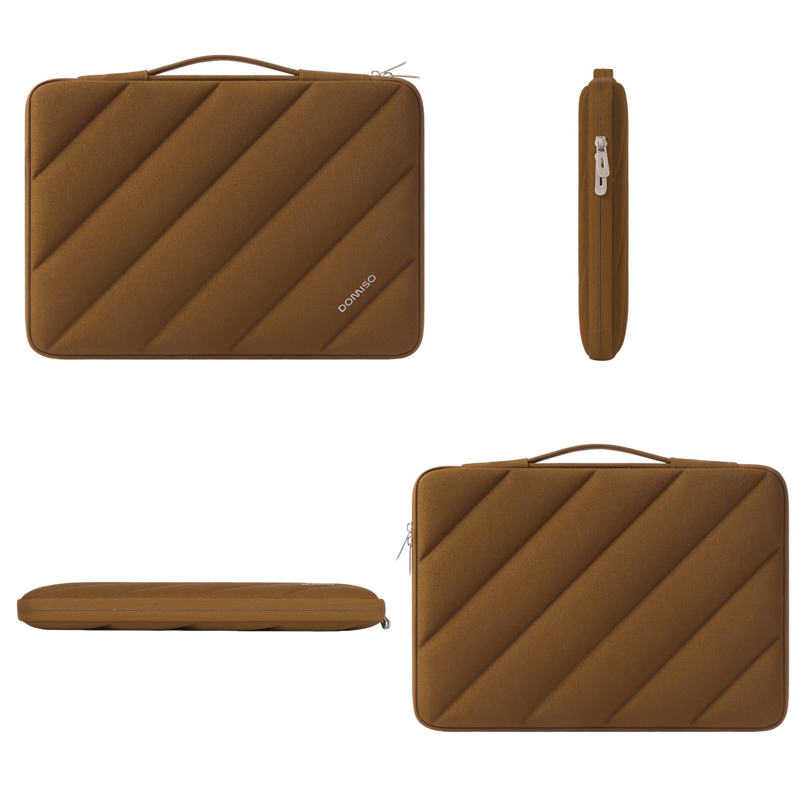 Domiso Laptop Sleeve 17,3 pollici custodia caramello impermeabile