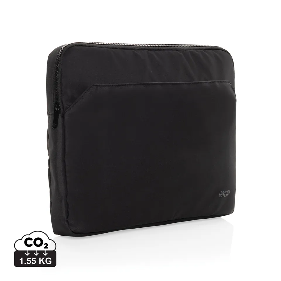 Swiss Peak Borse porta PC Essential custodia laptop 15,6″ nero rPET