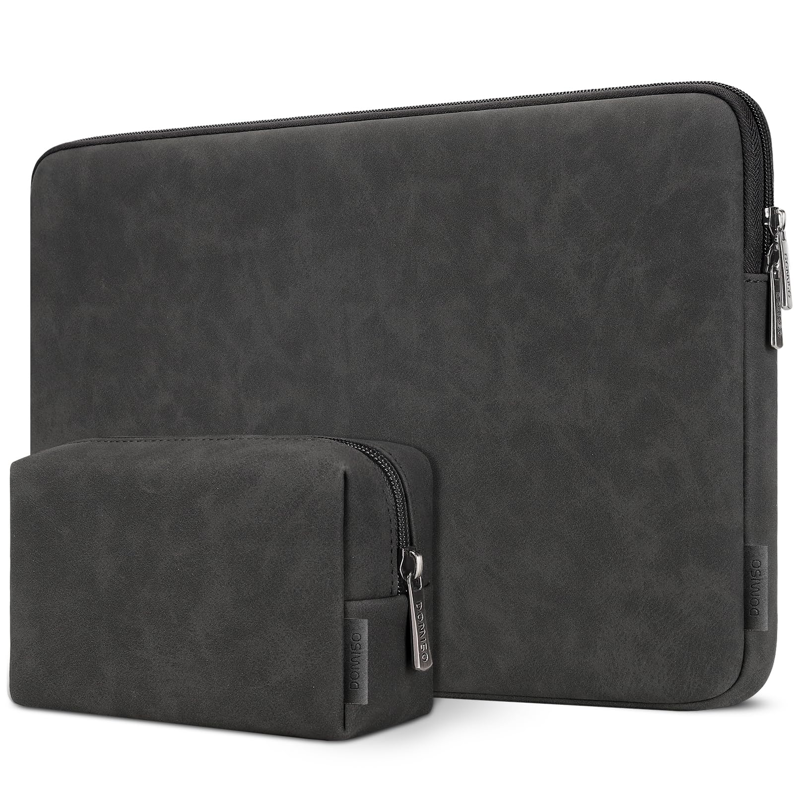 DOMISO Laptop Sleeve 13,3 pollici custodia laptop nera impermeabile