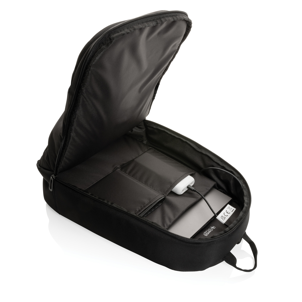 Swiss Peak Zaini zaino moderno porta PC 15,6″ AWARE™ nero USB-C