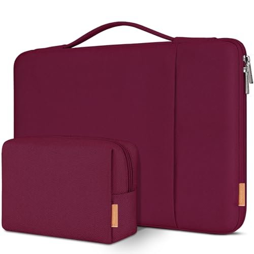 Domiso Laptop Sleeve 17,3 pollici custodia laptop vino rosso impermeabile