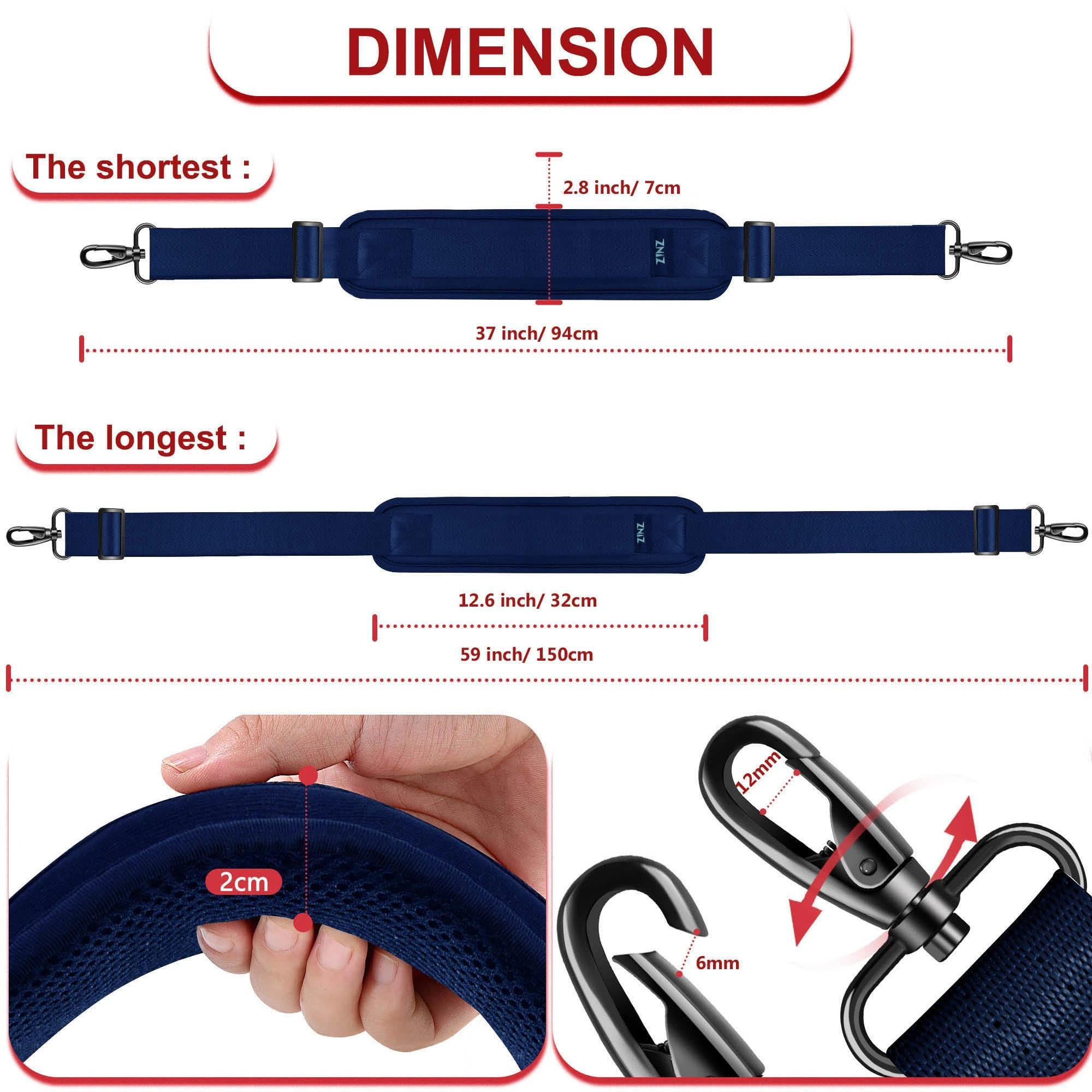 ZINZ Shoulder Pads tracolla universale blu scuro imbottita