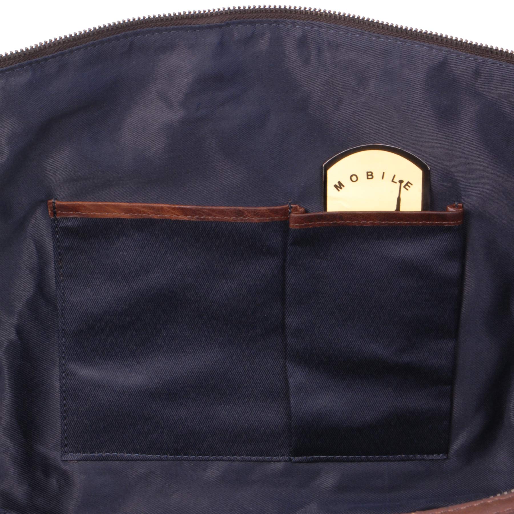 Ashwood Holdalls F-87 borsone da viaggio brandy in pelle