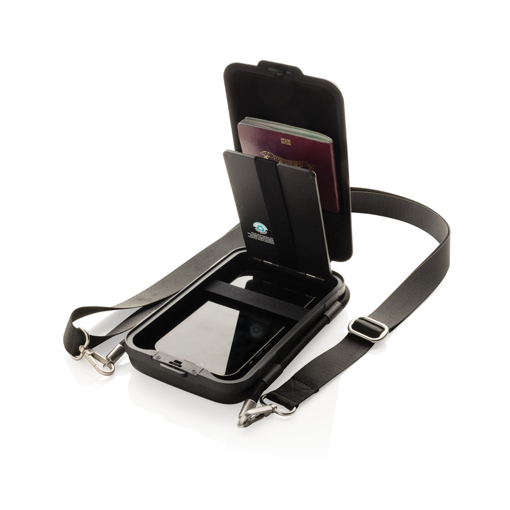 Swiss Peak Accessori da viaggio OSLO RCS custodia smartphone nera rigida