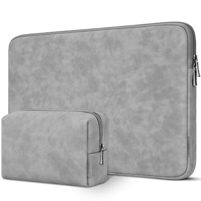 Domiso Laptop Sleeve 13,3 Pollici custodia grigia impermeabile
