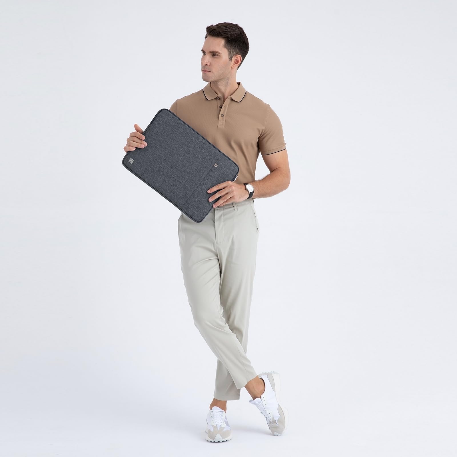 Domiso Laptop Sleeve 13,3 Pollici custodia laptop grigio scuro impermeabile