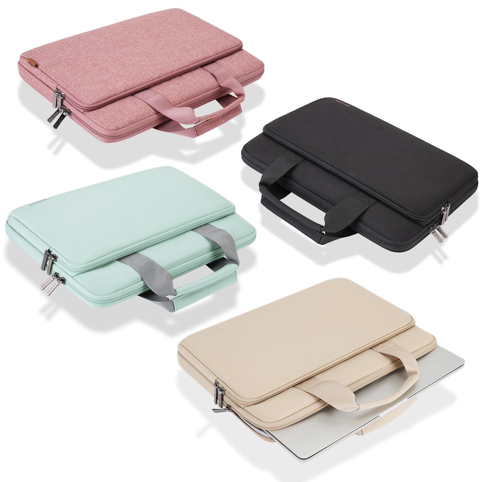 Domiso Laptop Sleeve 17,3 pollici custodia laptop beige impermeabile