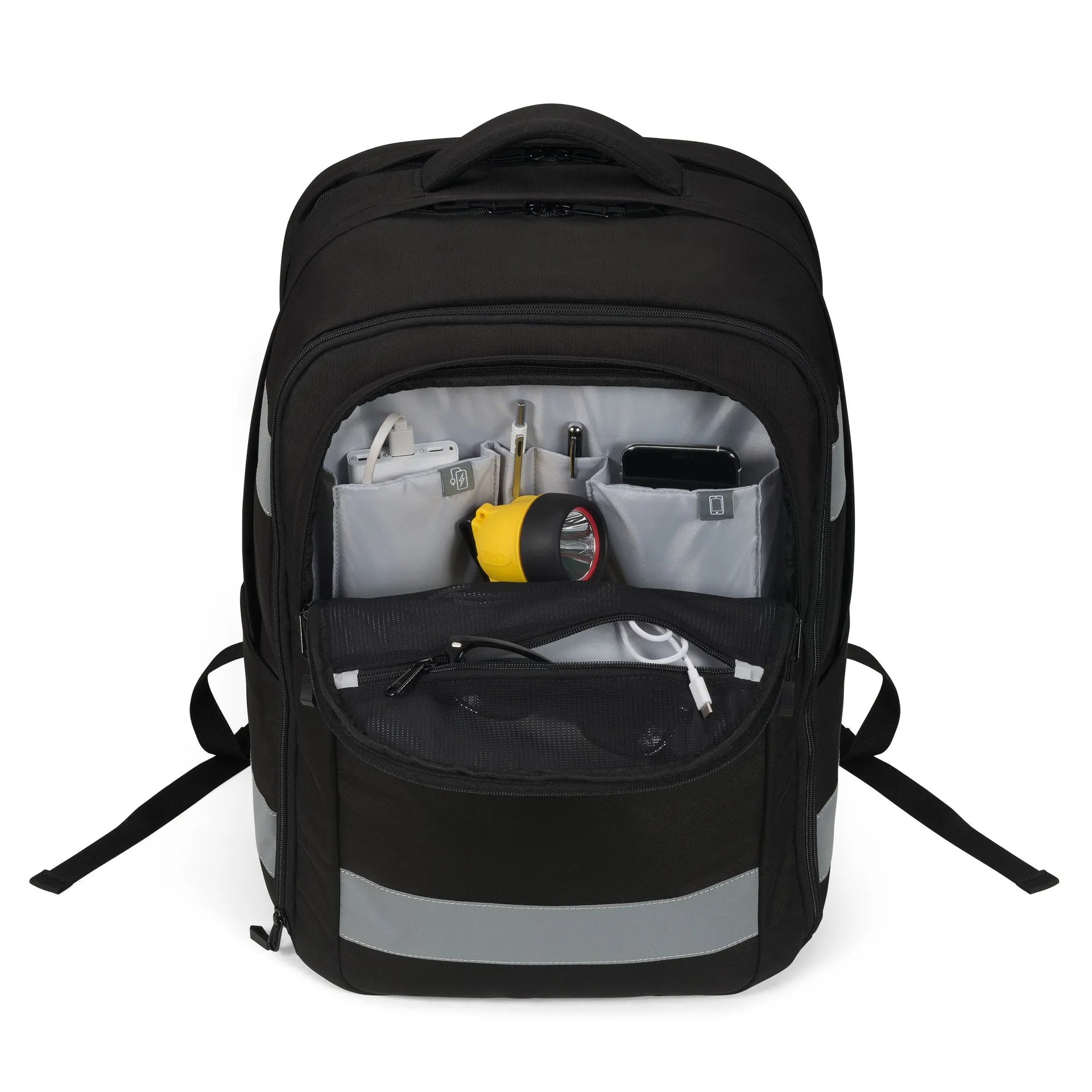 BASE XXO Zaini REFLECTIVE zaino 32-38 L nero alta visibilità