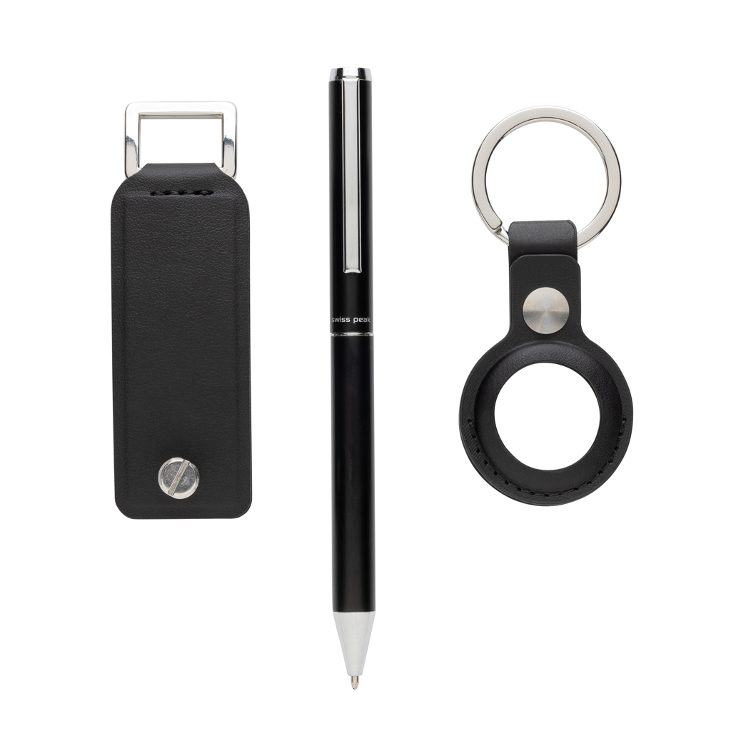 Swiss Peak Ufficio & Scrittura Tula set regalo deluxe 3 pezzi nero rPU RCS