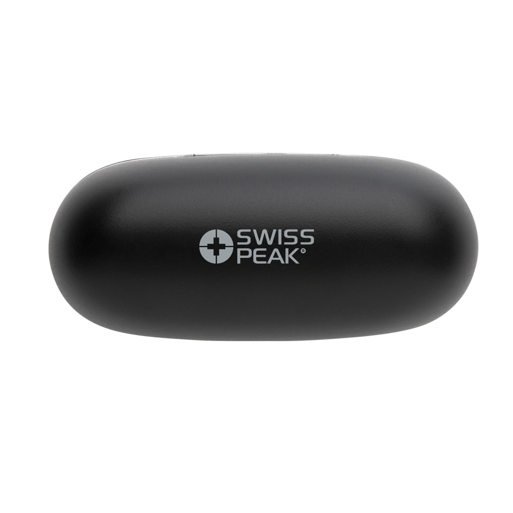 Swiss Peak Audio TWS 2.0 auricolari neri ABS riciclato RCS