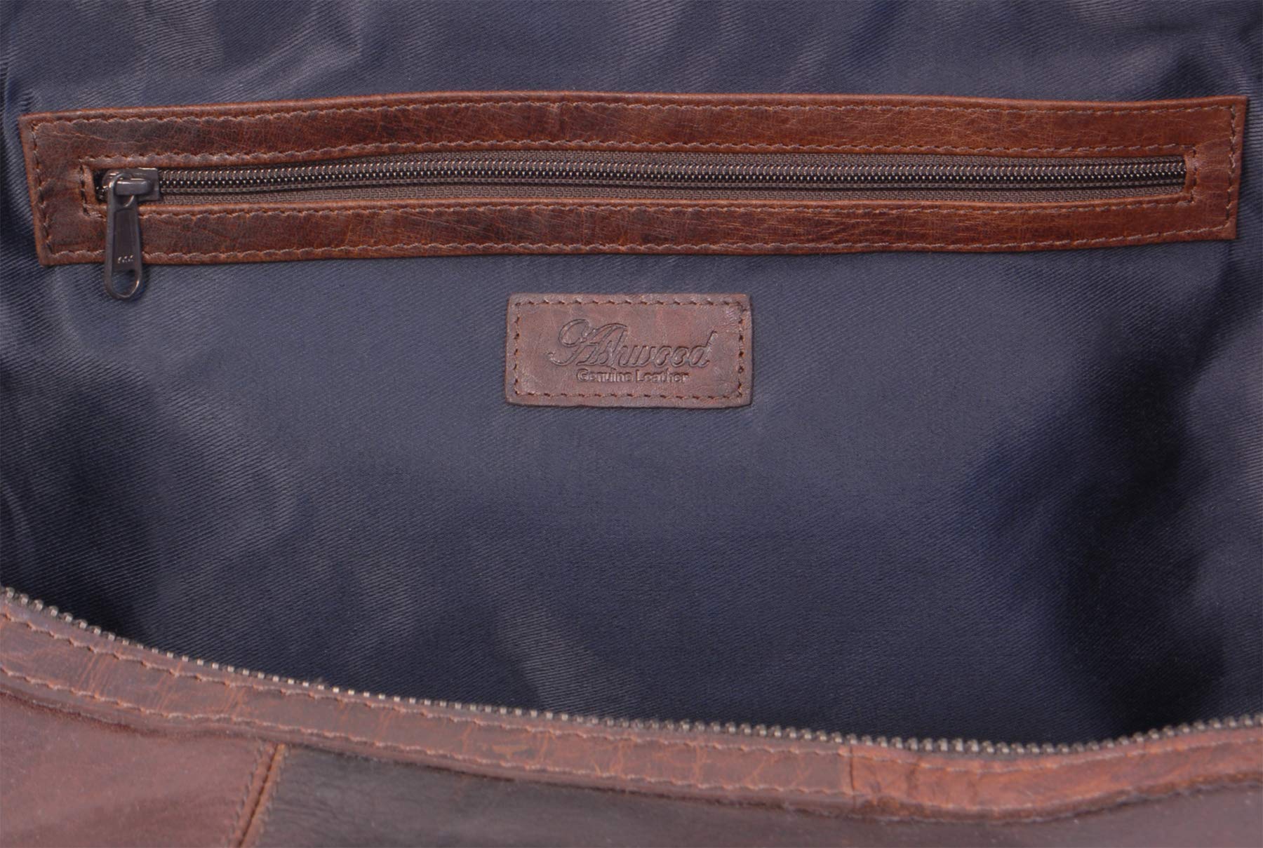 Ashwood Holdalls F-87 borsone da viaggio brandy in pelle