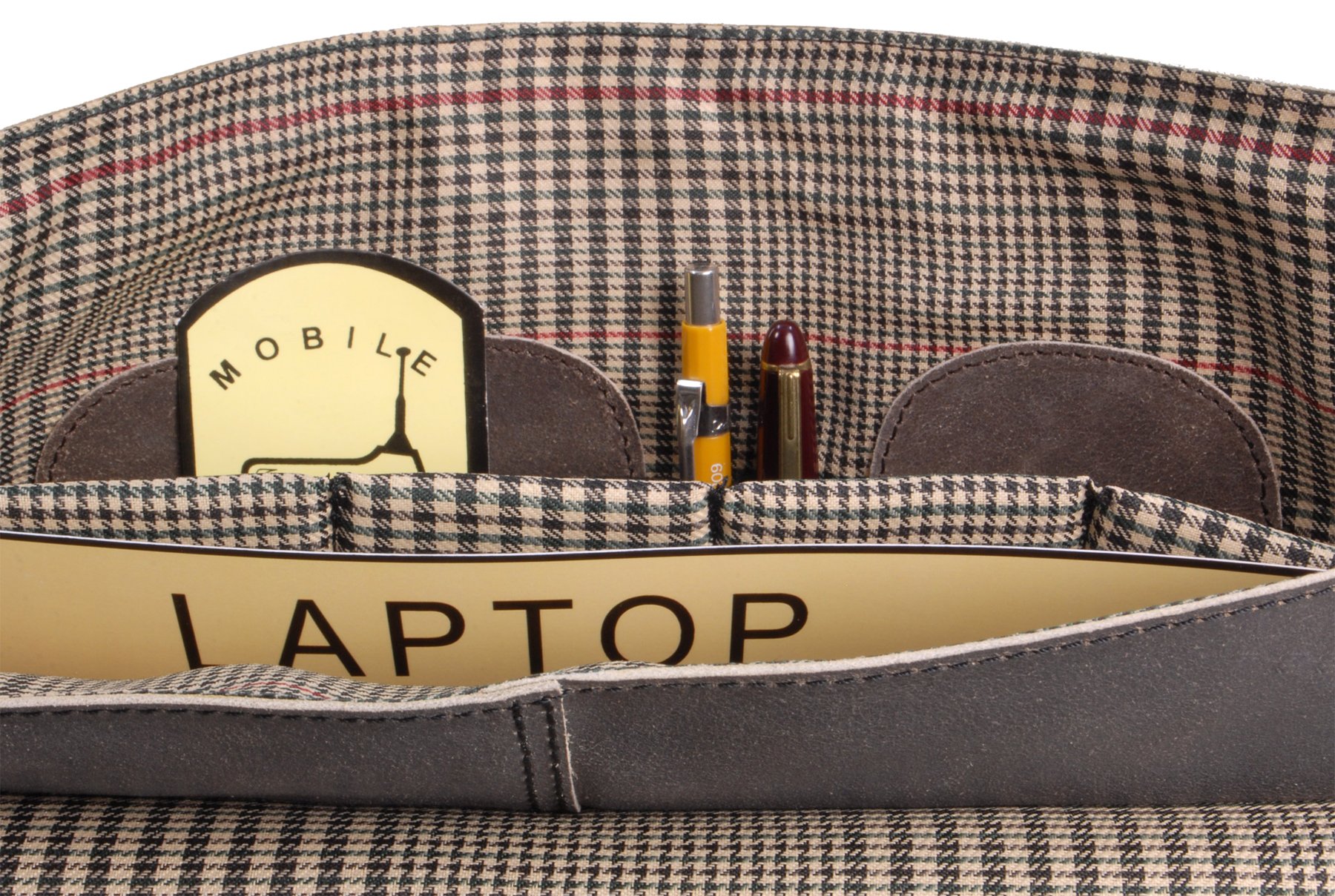 Ashwood Man Bags & Briefcases 8356 Borsa Messenger Nera in Pelle
