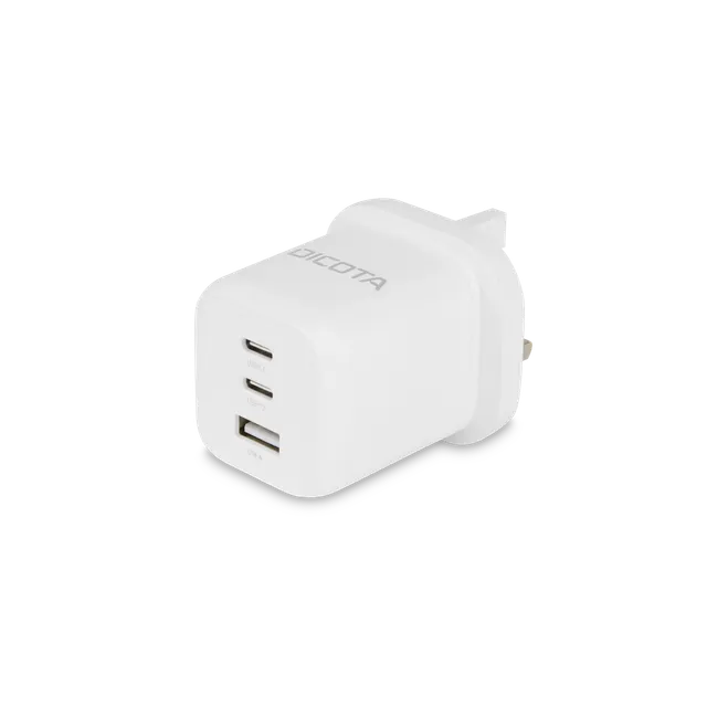 BASE XXO Power & Charging 3-Port GaN Wall Charger (65W) UK caricatore da parete 3 porte